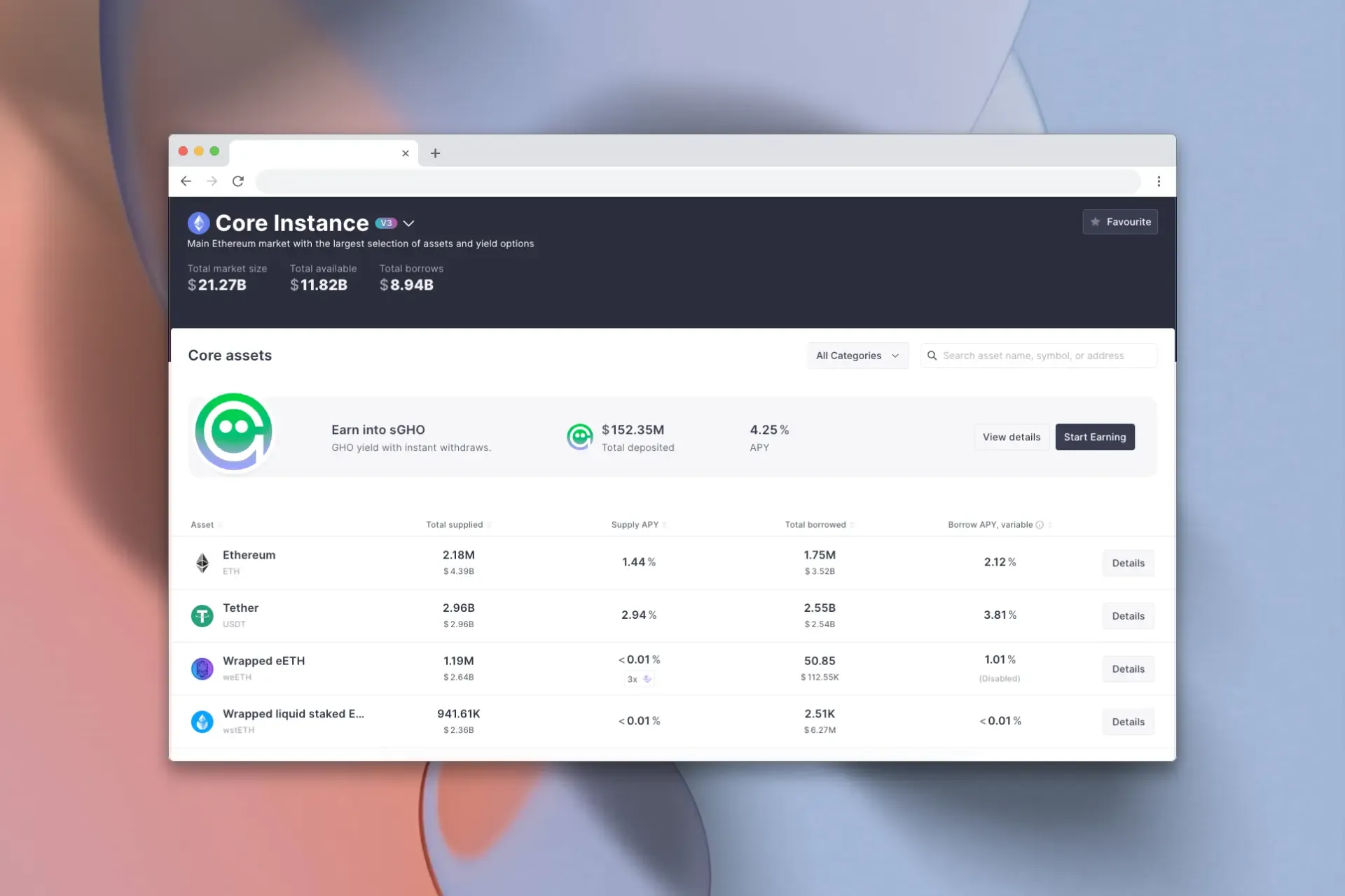 dApps web3 privadas para la gestión interna del ecosistema AAVE.