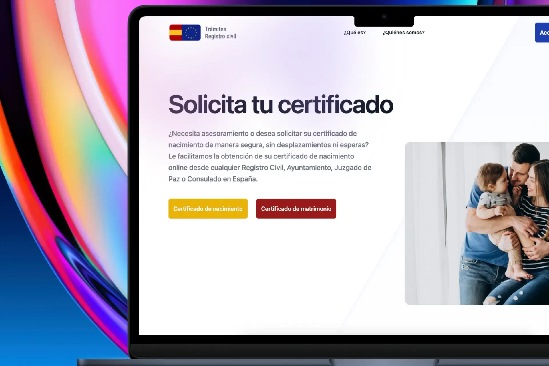 Plataforma de gestión de certificados y trámites para la ciudadanía.